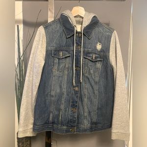 Womens Hodded Denim Jacket L